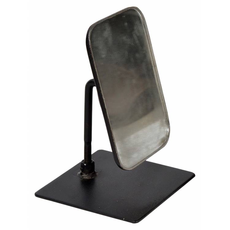 Recyklované stolové zrkadlo z TukTuks - čierny rám