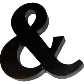 Small &-deco letter - black